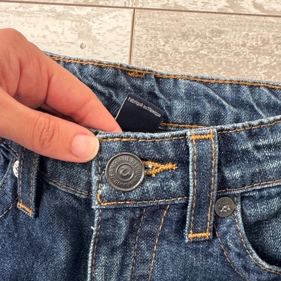 NEW True Religion Denim Jeans Geno Relaxed Slim Fossil Single End Classic sz 12 - Picture 4 of 7